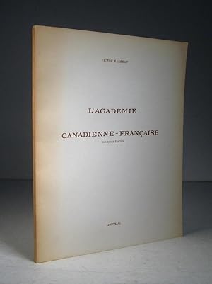 Seller image for L'Acadmie canadienne-franaise for sale by Librairie Bonheur d'occasion (LILA / ILAB)