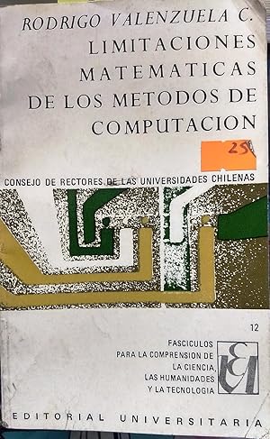 Limitaciones matemáticas de los métodos de computación