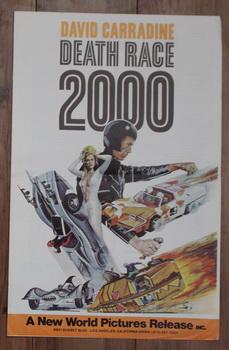 Image du vendeur pour DEATH RACE 2000 Pressbook - New World Pictures Release Press Book. (starring David Carradine; Simone Griffeth, Sylvester Stallone, Mary Woronov ). mis en vente par Comic World