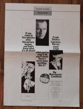 THE MANCHURIAN CANDIDATE PRESSBOOK - United Artists Pictures. Press Book. (starring Frank Sinatra...