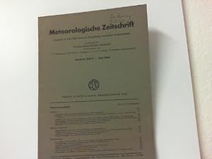 Bild des Verkufers fr Meteorologische Zeitschrift Band 61, Heft 6. - Juni 1944 zum Verkauf von Zellibooks. Zentrallager Delbrck