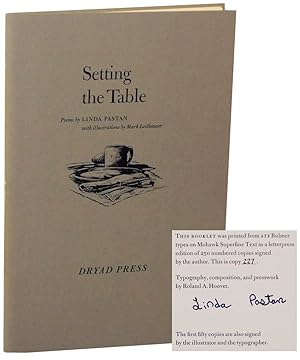 Setting the Table: Poems (Signed First Edition)