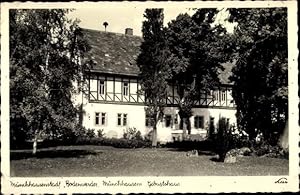 Bild des Verkufers fr Ansichtskarte / Postkarte Bodenwerder in Niedersachsen, Blick auf Mnchhausens Geburtshaus zum Verkauf von akpool GmbH