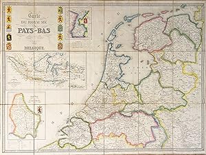 CARTE du Royaume des Pays Bas et de la Belgique.