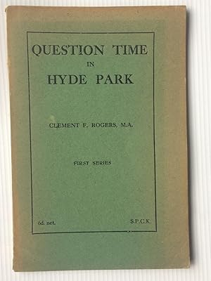 Bild des Verkufers fr Question Time in Hyde Park Series I zum Verkauf von Beach Hut Books