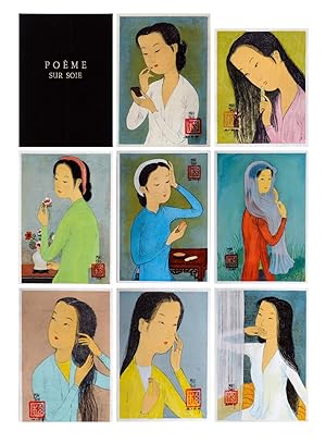 Seller image for Poeme sur soie - Illustrated with 8 lithographs handcolored by Mai Thu for sale by Artfever