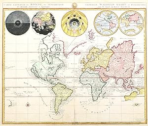 Carte generale du monde ou description du monde terrestre & aquatique