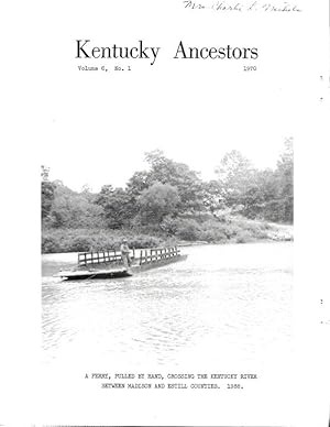 Seller image for KENTUCKY ANCESTORS. for sale by Legacy Books