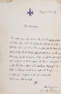 Bild des Verkufers fr GUSTAV FREYTAG (1816-95) deutscher Schriftsteller, liberale Zeitschrift DIE GRENZBOTEN, Sachsen-Coburg-Gothascher Hofrat, Inbegriff des deutschen Liberalen. 1870/71 nahm er als Berichterstatter im Hauptquartier des preuischen Kronprinzen Friedrich am Deutsch-Franzsischen Krieg teil. Orden Pour le mrite fr Wissenschaften und Knste zum Verkauf von Herbst-Auktionen