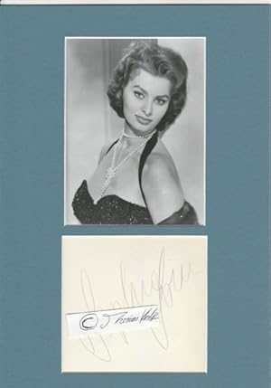 Imagen del vendedor de SOPHIA LOREN (1934) italienischer Weltstar, Ehrenbrgerin von Neapel a la venta por Herbst-Auktionen