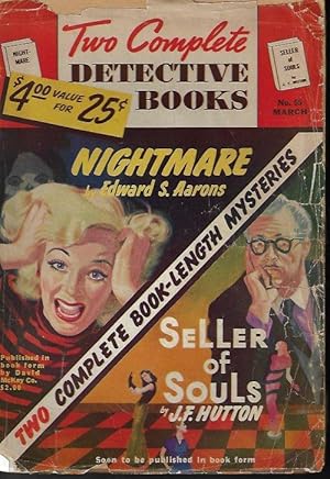 Bild des Verkufers fr TWO COMPLETE DETECTIVE BOOKS: No. 55, May 1949 ("Nightmare" & "Seller of Souls") zum Verkauf von Books from the Crypt