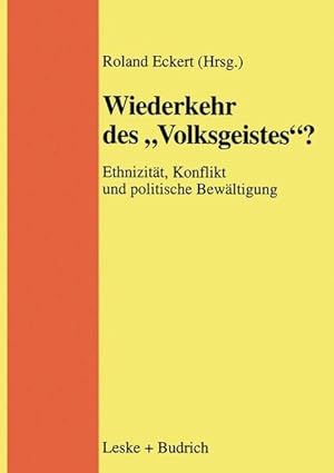 Seller image for Wiederkehr des "Volksgeistes"? for sale by Versandantiquariat Felix Mcke