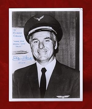 Elgen Long (Aviation) - Signed and Inscribed Photograph, 10 1/8" x 8", 12-3-1971. First Flight Ar...