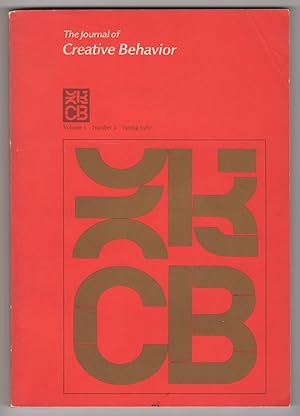 Bild des Verkufers fr The Journal of Creative Behavior, Volume 1, Number 2 (Spring 1967) zum Verkauf von Philip Smith, Bookseller