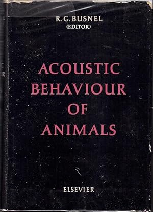 Immagine del venditore per Acoustic Behavior of Animals venduto da Monroe Bridge Books, MABA Member