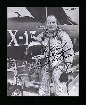 Forrest Peterson (Astronaut, Test Pilot, US Navy Aviator) - Signed and Inscribed Photograph, 10" ...