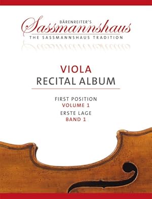 Bild des Verkufers fr Viola Recital Album, Band 1 zum Verkauf von CONTINUO Noten-Buch-Versand