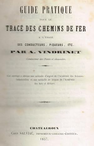 Imagen del vendedor de Guide pratique pour le trac des chemins de fer  l'usage des conducteurs, piqueurs a la venta por Librairie l'Aspidistra