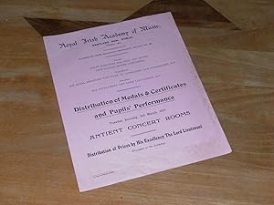 Immagine del venditore per Programme: Distribution of Medals & Certificates and Pupils Performance Tuesday Evening, 26th April 1913, Antient Concert Rooms venduto da Dublin Bookbrowsers