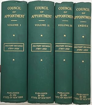 Imagen del vendedor de MILITARY MINUTES OF THE COUNCIL OF APPOINTMENT OF THE STATE OF NEW YORK, 1783-1821 a la venta por Riverow Bookshop