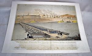 Bild des Verkufers fr The 21st Reg't Wisconsin Vol., crossing the pontoon bridge, at Cincinnati, Saturday, Sept. 13, 1862 zum Verkauf von Sequitur Books