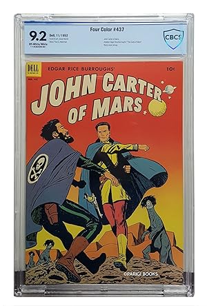 Bild des Verkufers fr Four Color #437 - Edgar Rice Burroughs' John Carter of Mars CBCS Graded NM- 9.2 zum Verkauf von Parigi Books, Vintage and Rare