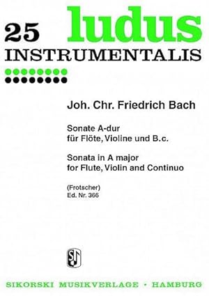 Bild des Verkufers fr Sonate A-Durfr Flte, Violine und Bc zum Verkauf von AHA-BUCH GmbH