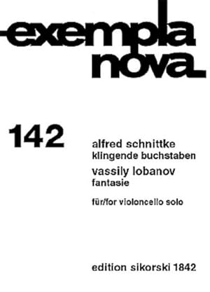 Bild des Verkufers fr Klingende BuchstabenFantasie fr Violoncello solo zum Verkauf von AHA-BUCH GmbH