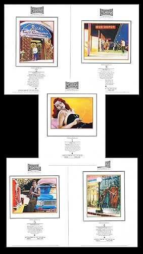 Seller image for 5 Handbill Ads - Humphrey Bogart in 'Casablanca', Rita Hayworth in 'Gilda', Marilyn Monroe in 'Bus Stop', Gene Kelly in 'Singing in the Rain' and Burt Reynolds in 'Deliverance' for sale by Harropian Books,  IOBA