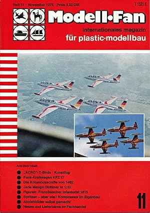 Bild des Verkufers fr Modell-Fan. internationales magazin fr plastic-modellbau. hier: Heft 11/1975. zum Verkauf von Versandantiquariat  Rainer Wlfel