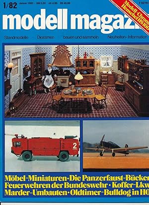 Bild des Verkufers fr modell magazin. Standmodelle - Dioramen - bauen und sammeln - Neuheiten-Informationen. hier: Heft 1/1982. zum Verkauf von Versandantiquariat  Rainer Wlfel