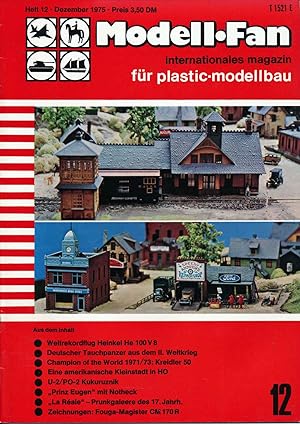 Bild des Verkufers fr Modell-Fan. internationales magazin fr plastic-modellbau. hier: Heft 12/1975. zum Verkauf von Versandantiquariat  Rainer Wlfel