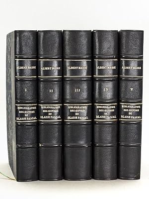 Bibliographie Générale des oeuvres de Blaise Pascal (5 Tomes - Complet) Tome I : Pascal Savant ; ...