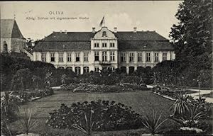 Ansichtskarte / Postkarte Oliva Danzig, Königliches Schloss mit angrenzendem Kloster