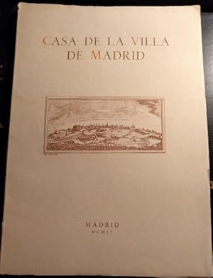 Imagen del vendedor de CASA DE LA VILLA DE MADRID. a la venta por Libreria Lopez de Araujo