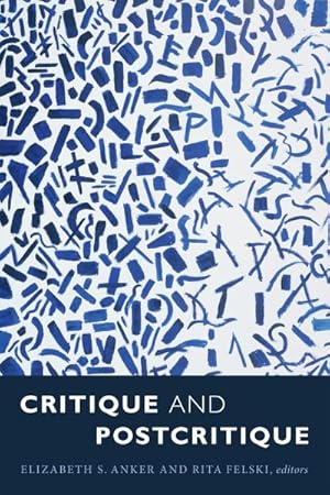 Imagen del vendedor de Critique and Postcritique a la venta por GreatBookPrices