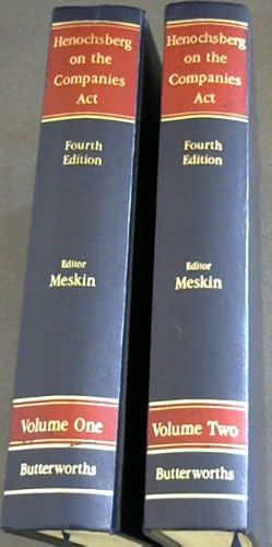 Seller image for Henochsberg on the Companies Act - 2 Volumes for sale by Chapter 1