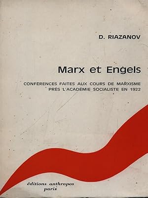 Imagen del vendedor de Marx et Engels a la venta por Librodifaccia