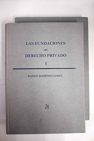 Imagen del vendedor de Las fundaciones de derecho privado a la venta por Alcan Libros