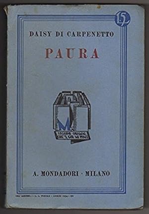 Seller image for Paura. Romanzo for sale by Libreria Oltre il Catalogo