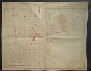 A Map of the City of Caracas in manuscript