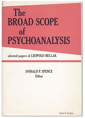 Imagen del vendedor de The Broad Scope of Psychoanalysis: Selected Papers a la venta por Lorne Bair Rare Books, ABAA