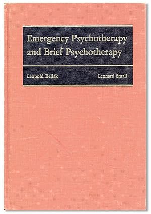 Image du vendeur pour Emergency Psychotherapy and Brief Psychotherapy mis en vente par Lorne Bair Rare Books, ABAA