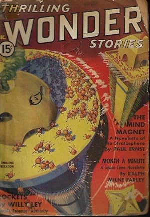 Bild des Verkufers fr THRILLING WONDER Stories: December, Dec. 1937 zum Verkauf von Books from the Crypt