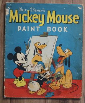 Walt Disney's Mickey Mouse Paint Book (Whitman Book # 1069; Year 1937; One Page Panel of Minnie S...