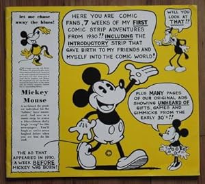 Announcing "Mickey Mouse" in Comic Strip Form by Walt Disney. (Collection of Reprint Newspaper Co...