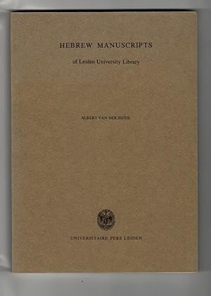 Hebrew manuscripts of Leiden University Library