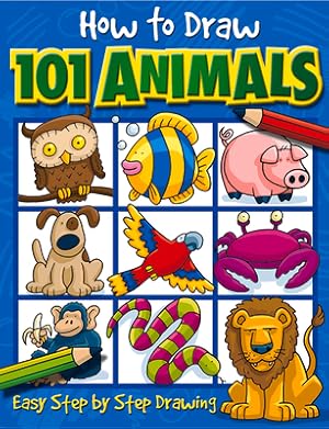 Image du vendeur pour How to Draw 101 Animals: Easy Step-By-Step Drawing (Paperback or Softback) mis en vente par BargainBookStores