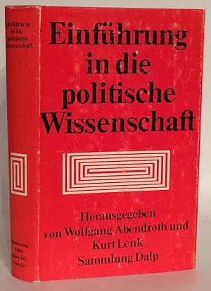 Immagine del venditore per Einfhrung in die politische Wissenschaft. venduto da Thomas Dorn, ABAA