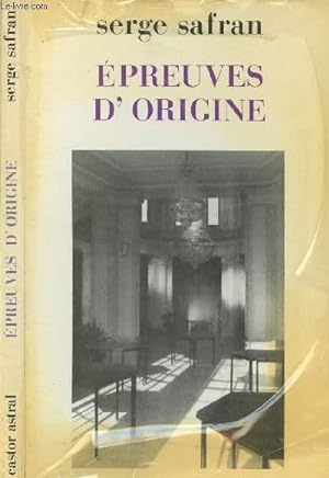 Bild des Verkufers fr EPREUVES D ORIGINE zum Verkauf von Le-Livre
